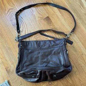 Closet Cleanout - Vintage Coach Brown Leather Slouchy Crossbody Bag